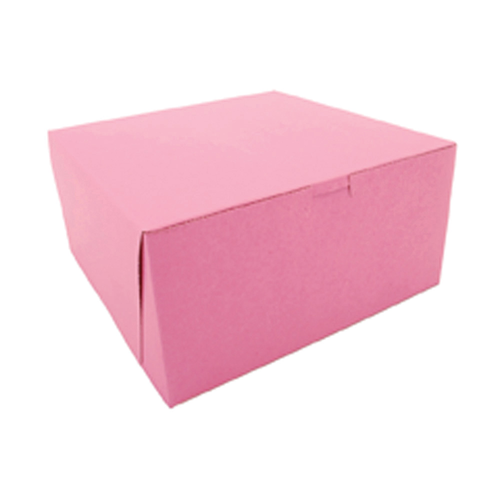 10X10X5 PINK BAKERY BOX 100/CS