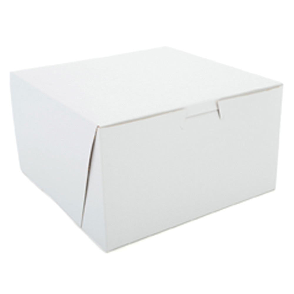 7X7X4 BAKERY BOX 250/BDL0921 WHITE NON-WINDOW