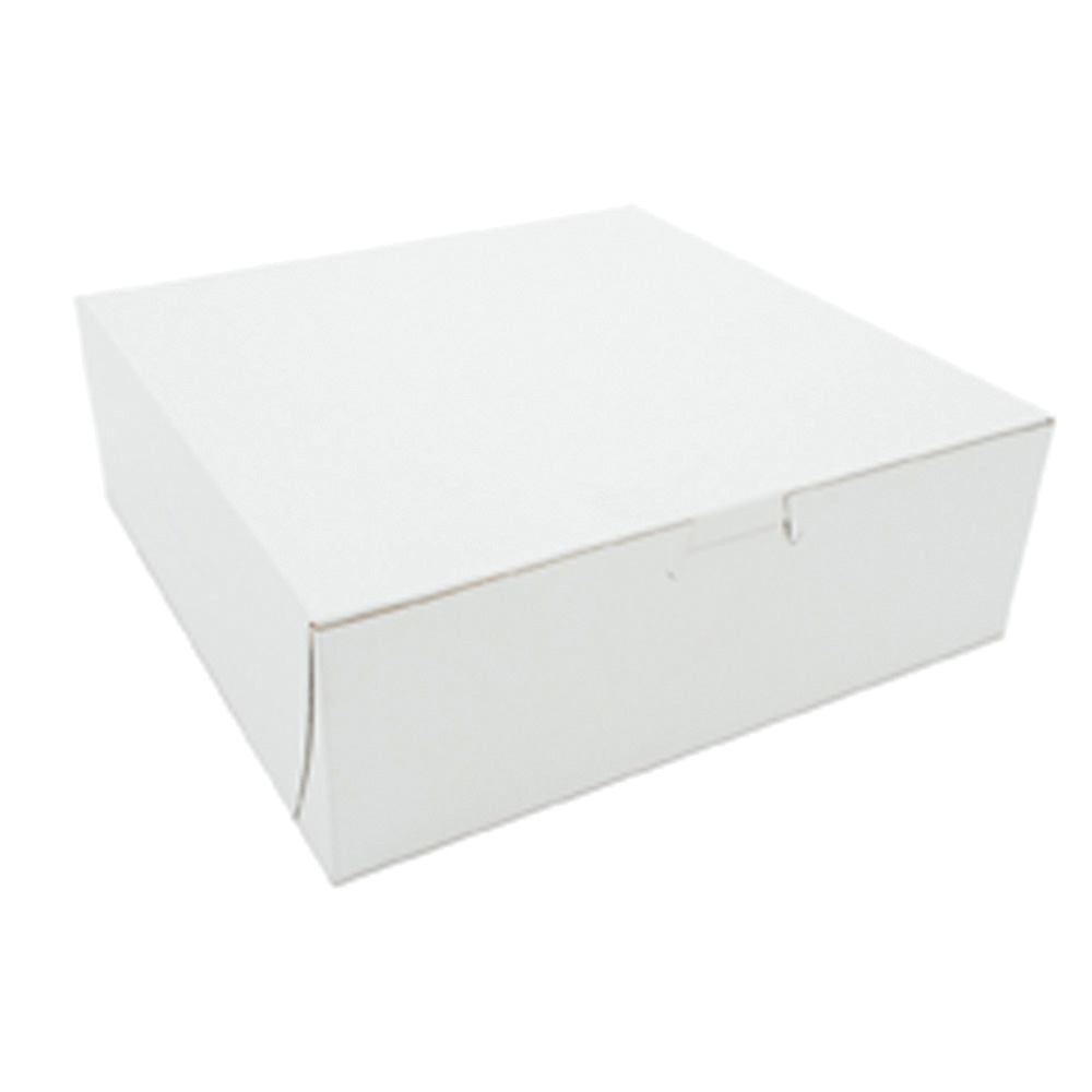 9X9X3 White Bakery Box 250/BDL