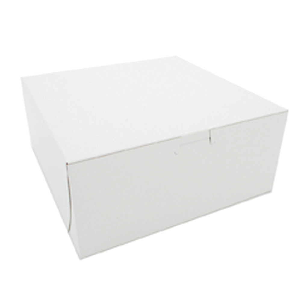 9X9X4 BAKERY BOX WHITE 200/BDL 0961
