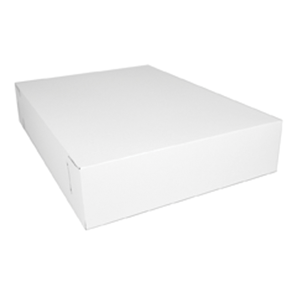 18X13X3.5 SHEETCAKE TRAY 100/CS CLAYCOATED KRAFT