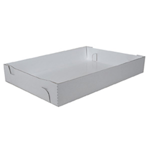 1190  White Full Sheet Corrugated Tray 25/cs