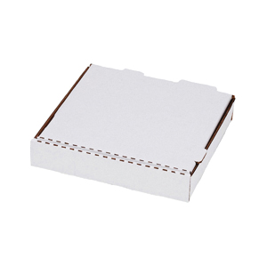 9" WHITE CORR. PIZZA BOX 50/CS 143133 UNPRINTED