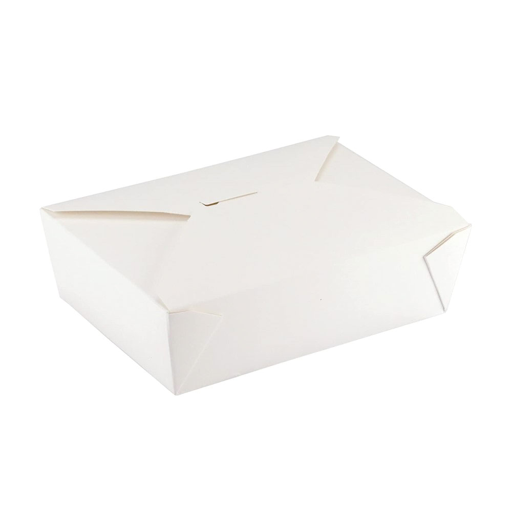 3LB WHITE TAKEOUT BX 200/CS100350 ECO-BOX