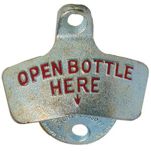 13-300 BOTTLE OPENER MOUNTEDW/SCREWS - EA - STOCK