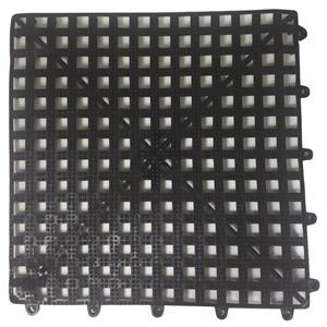 Bar Mat 12x12 Interlocking Black Rubber - EA