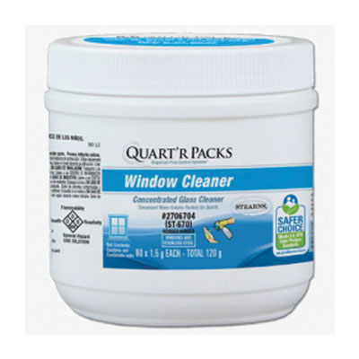 2706711 WINDOW CLEANER 80/1.5GQUART'R PACKS CONCENTRATE