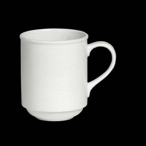 CHINA MUG 10.25OZ AURA COOL BLUE WHITE - 24/CS