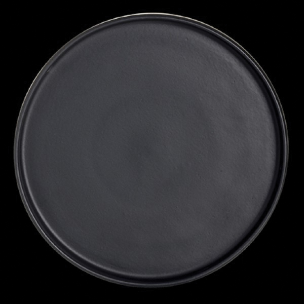TRAY 4" STACKABLE CHINA CRETE MATTE BLACK 24/CS