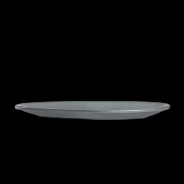CHINA PLATTER 13-1/2X9 ANFORA DENALI MATTE GRAY - 6/CS