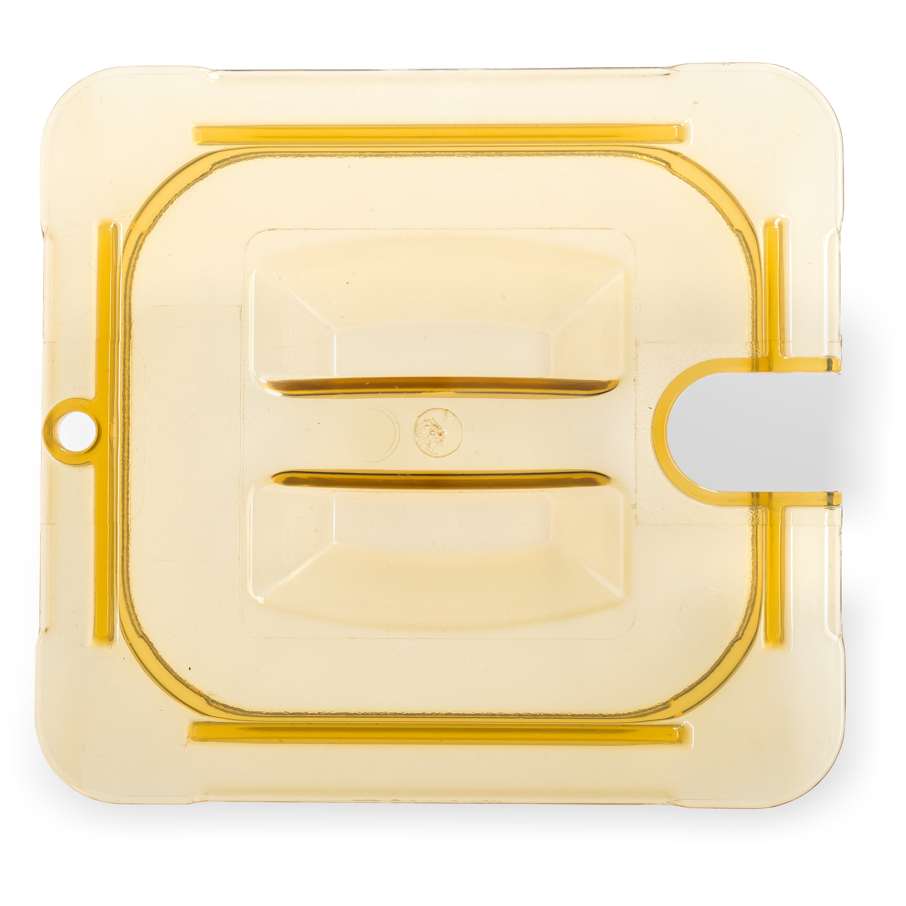 10511U13 COVER HH 1/6 SIZE EA AMBER NOTCHED W/ HANDLE