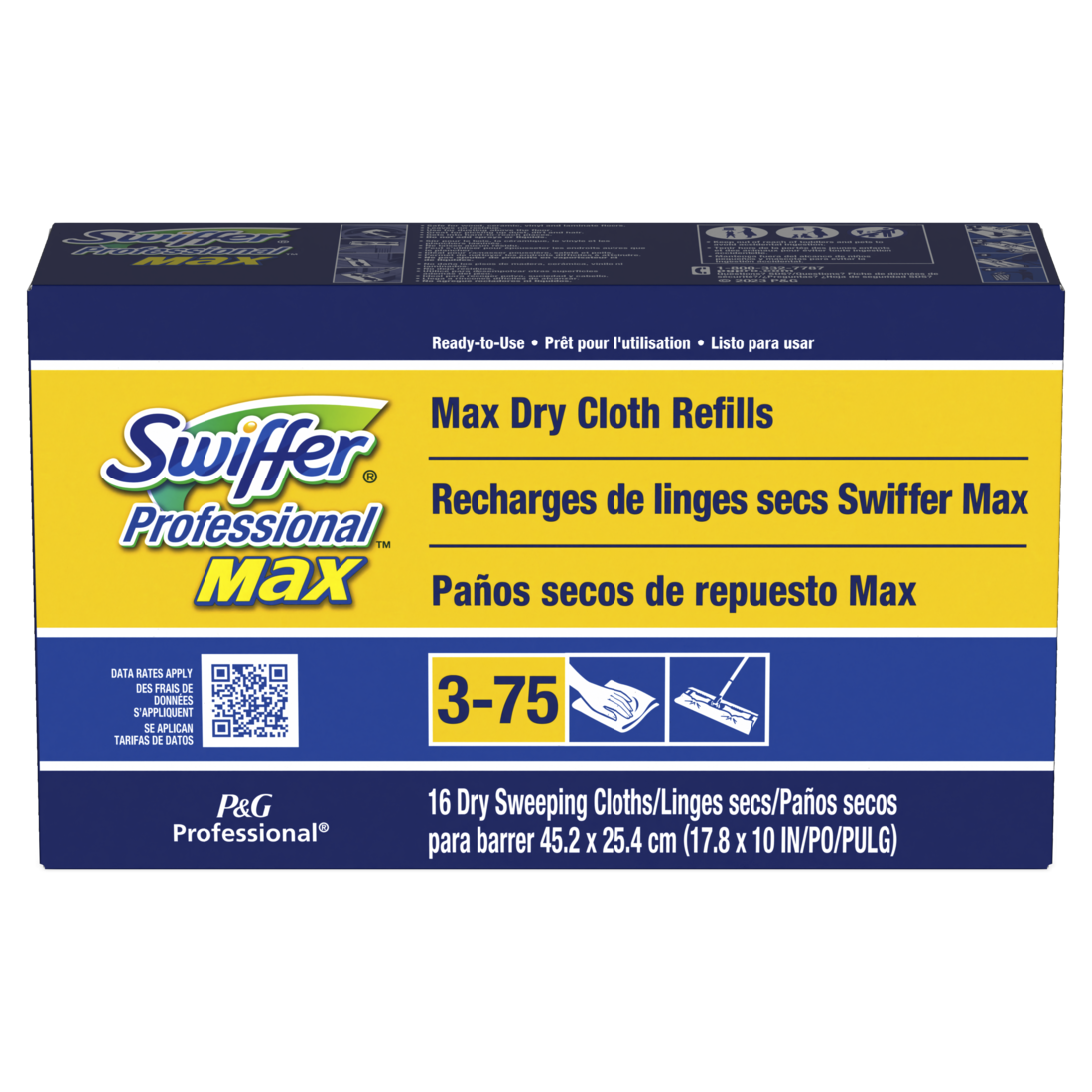 PGC37109 SWIFFER MAX REFILL17" CLOTH 16EA/BX 6BX/CS