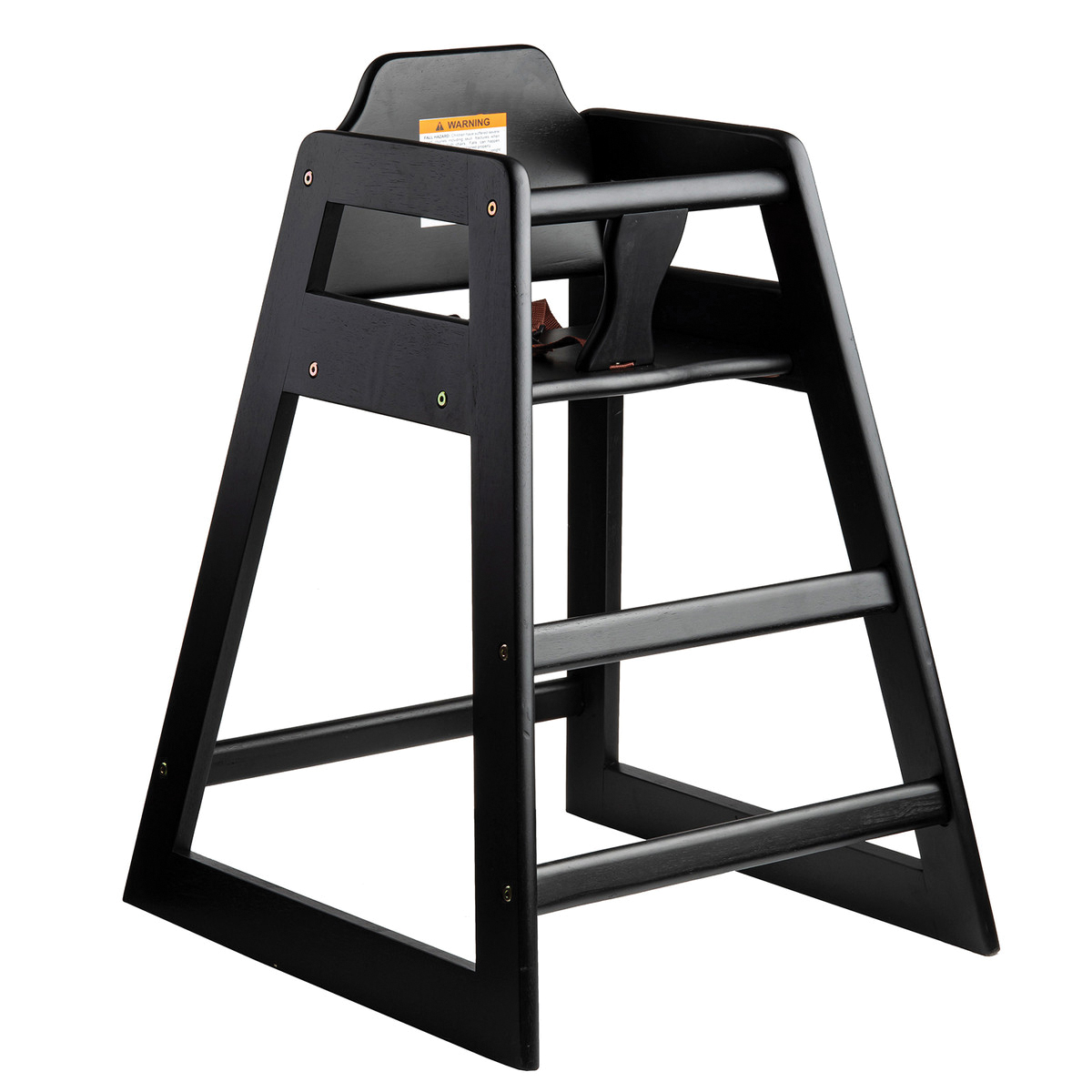 10625 HIGH CHAIR BLACK FINISH WOOD STACKABLE - EA S/O