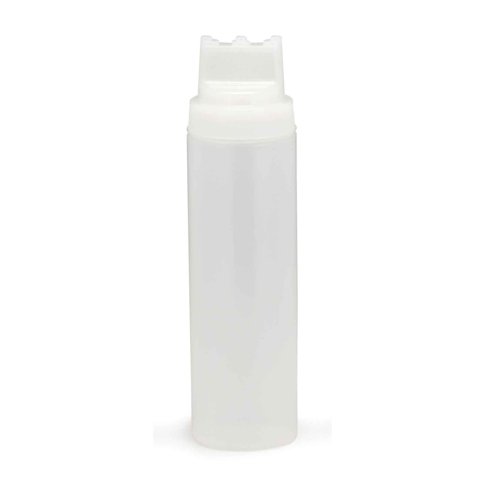 Squeeze Bottle 24oz SelecTop Widemouth, Natural 3 Tip Top Clear - 12/cs