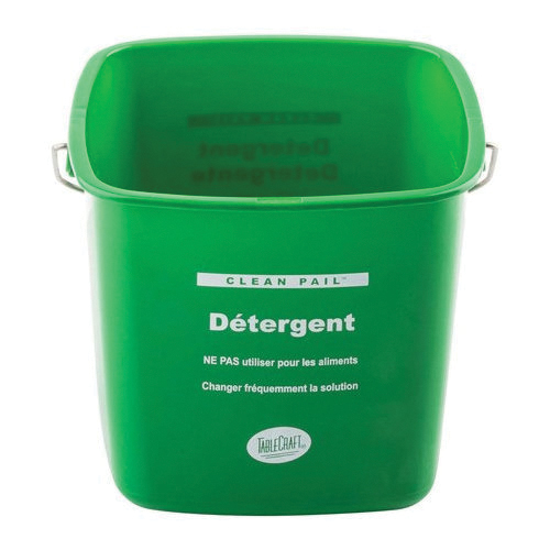 KLEEN PAIL 3QT GREEN SQUARE - EA