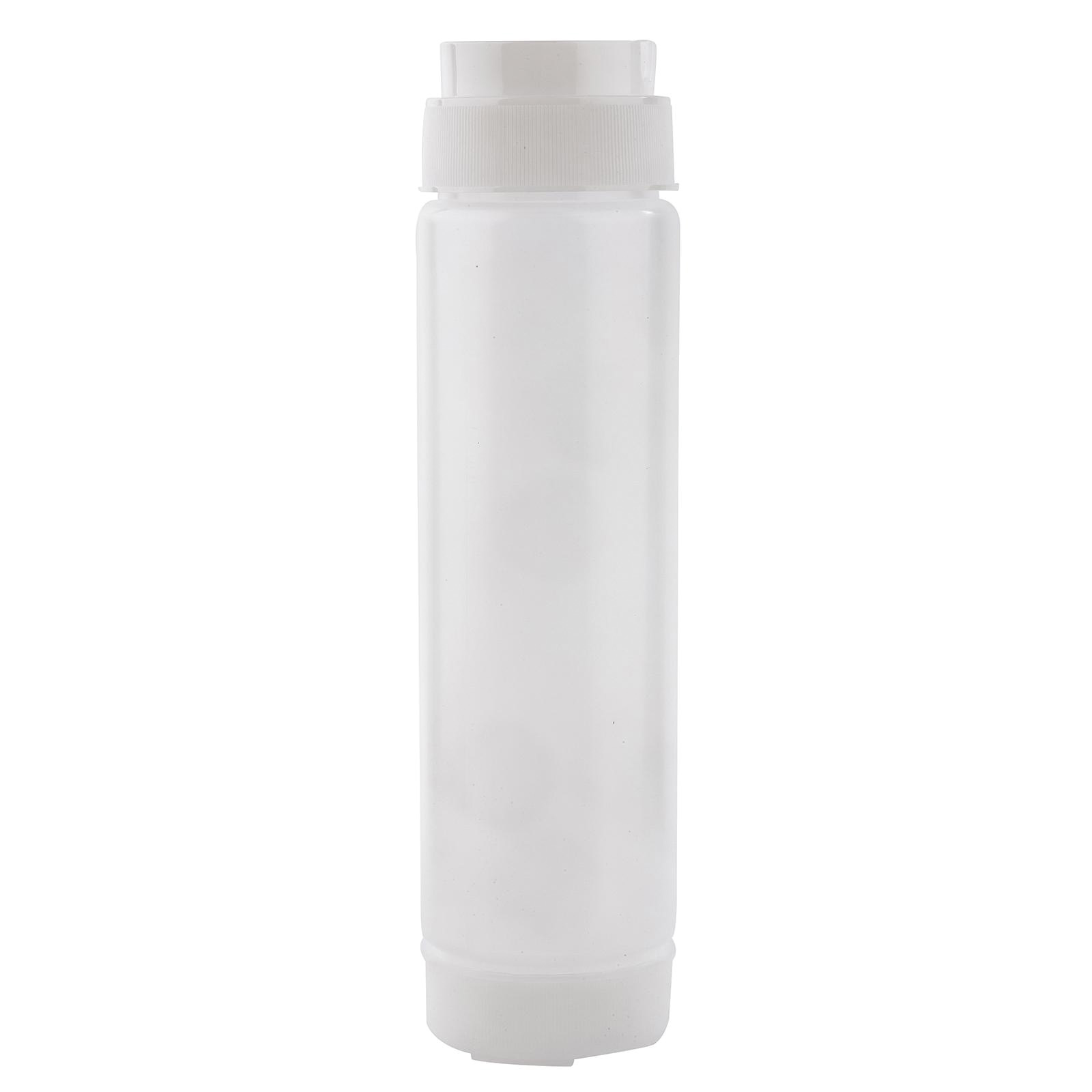 16oz Invertatop Squeeze Bottle - Valve Top 53mm Dual Opening Clear - 12/cs