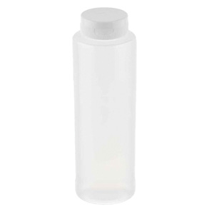2108C-1 8OZ SQUEEZE BOTTLE 12/CS HINGED WHITE TOP