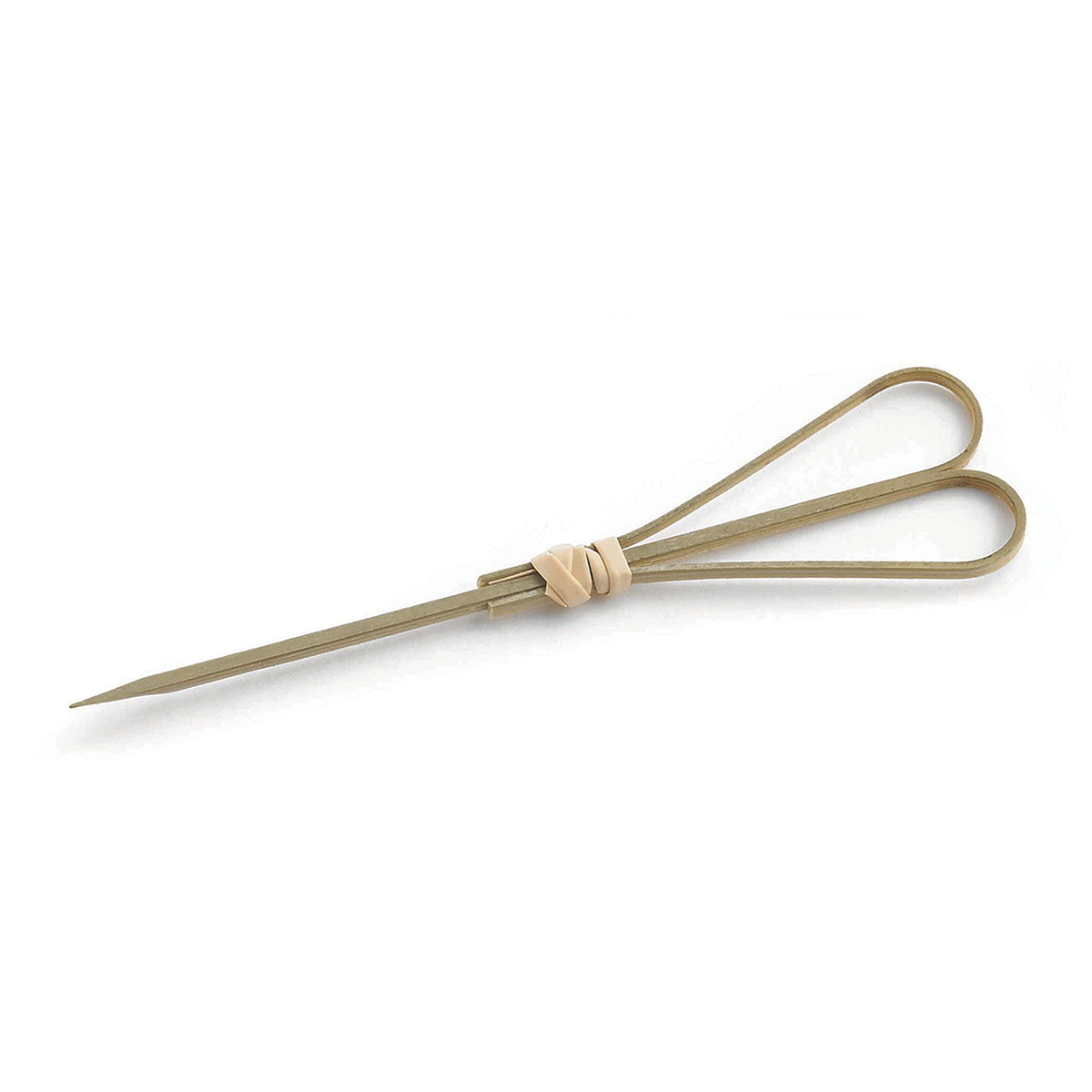 BAMH45 4.5" BAMBOO PICK 100/PK HEART SHAPED -  12/PKS/CS