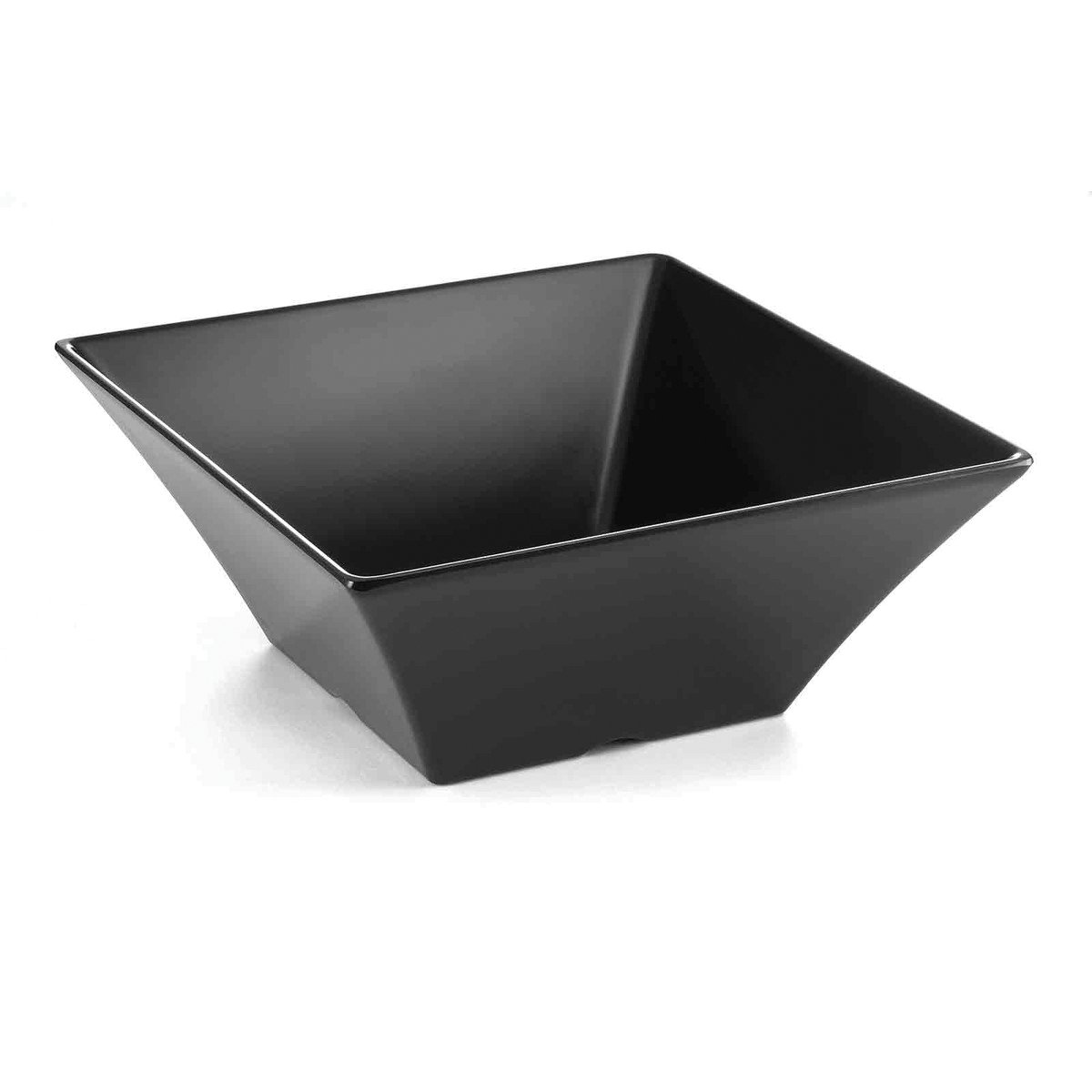 BKMB94 BOWL 120OZ SQUAREBLACK MELAMINE - EA