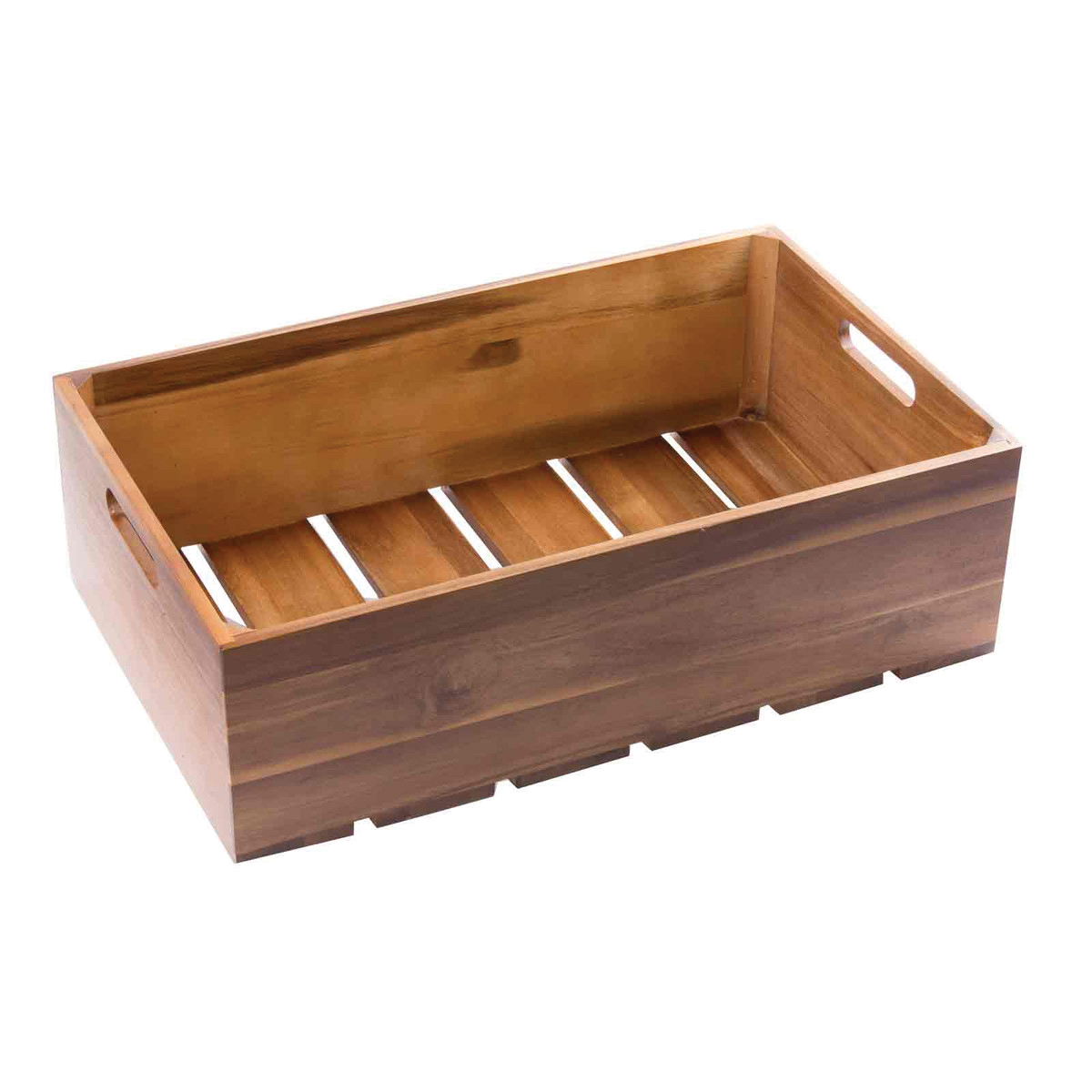 CRATE116 SERVING CRATE 1/121X13X6 ACACIA WOOD - EA