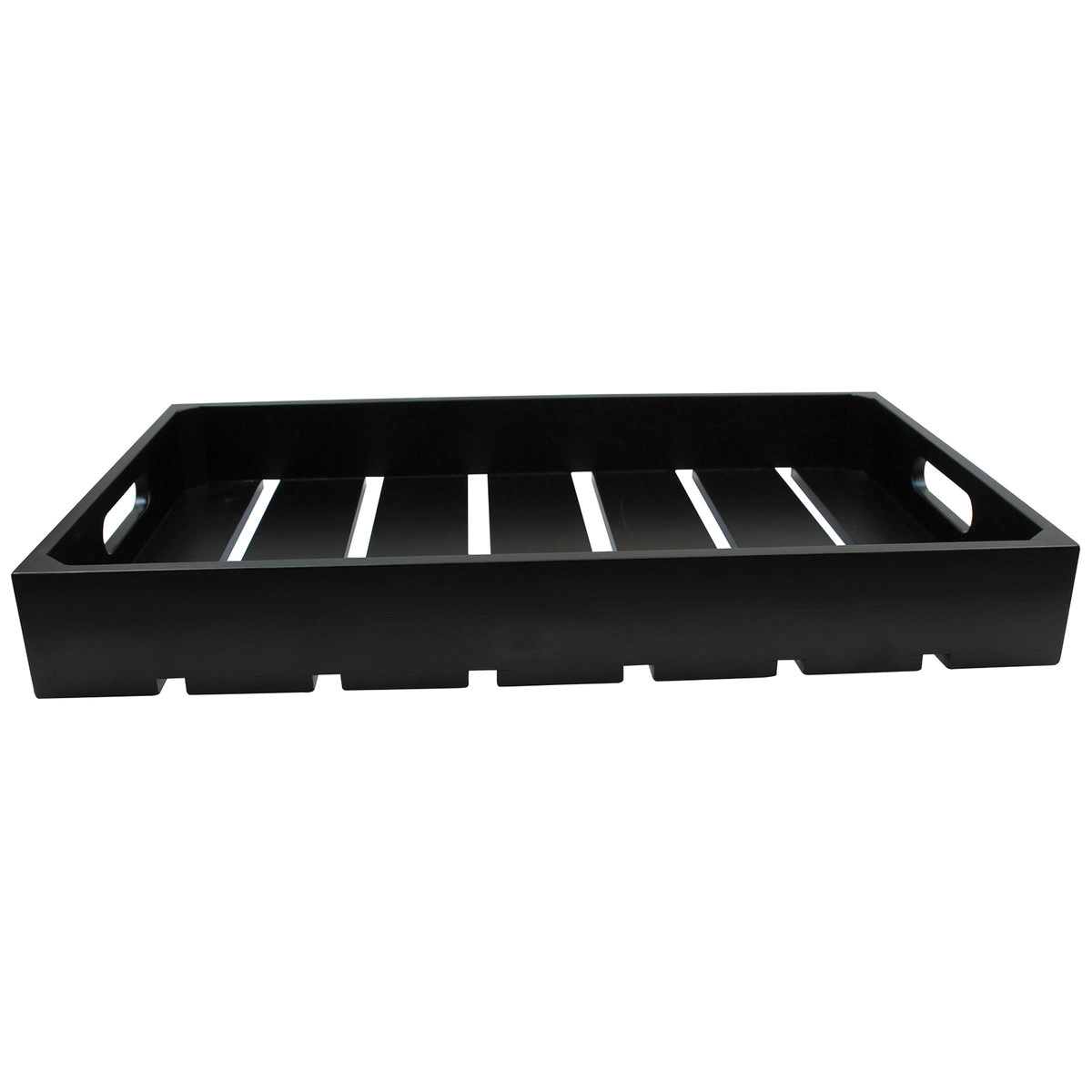 CRATE116BK SERVING CRATE 1/121X13X6 WOOD BLACK - EA