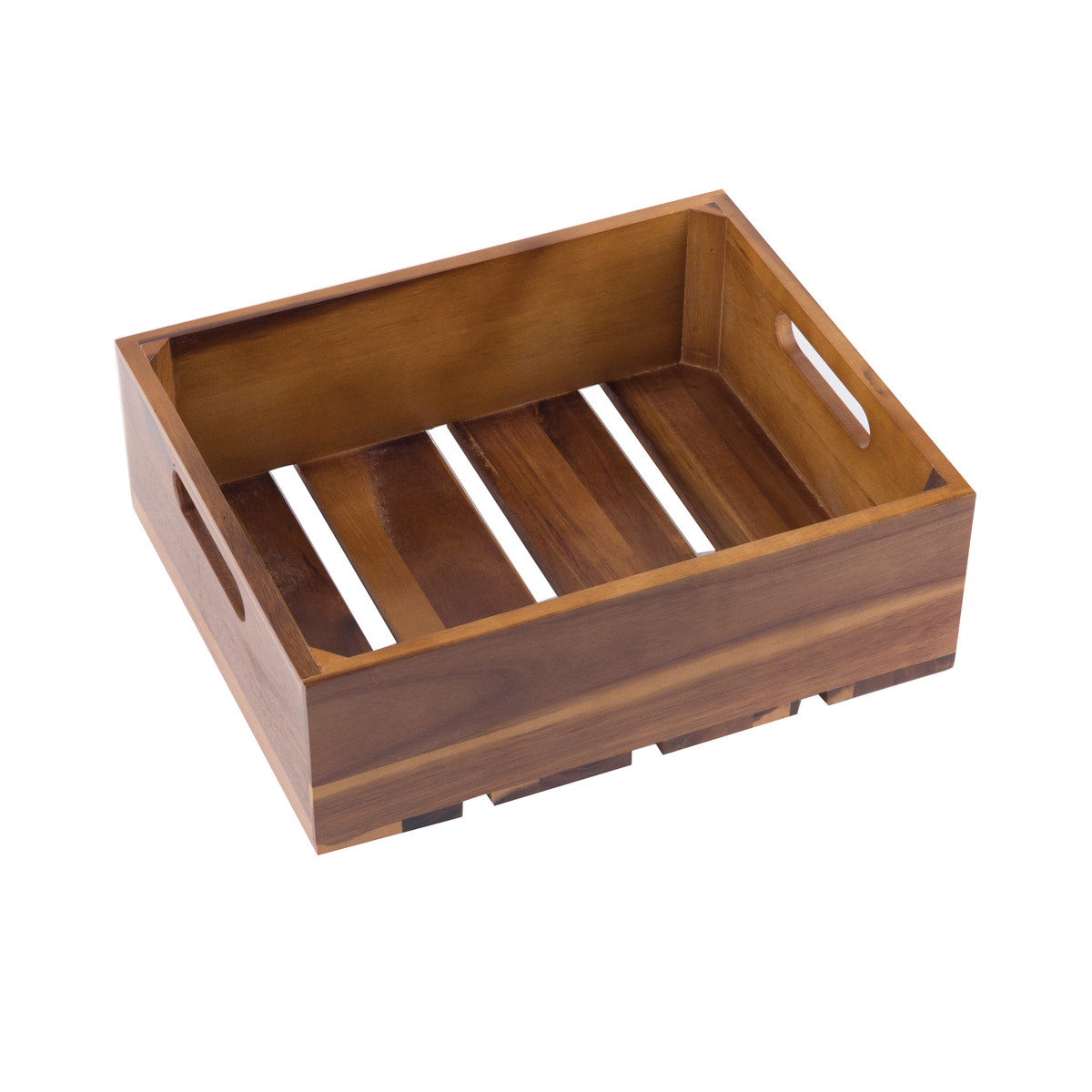 CRATE124 SERVING CRATE  1/213X11X4 ACACIA WOOD - EA