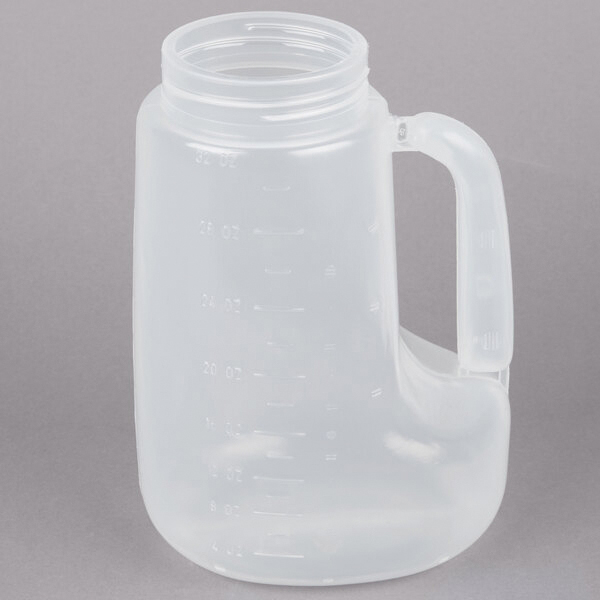 SYRUP POURER REPLACEMENT JAR 32OZ POLYPRO CLEAR - 6/CS