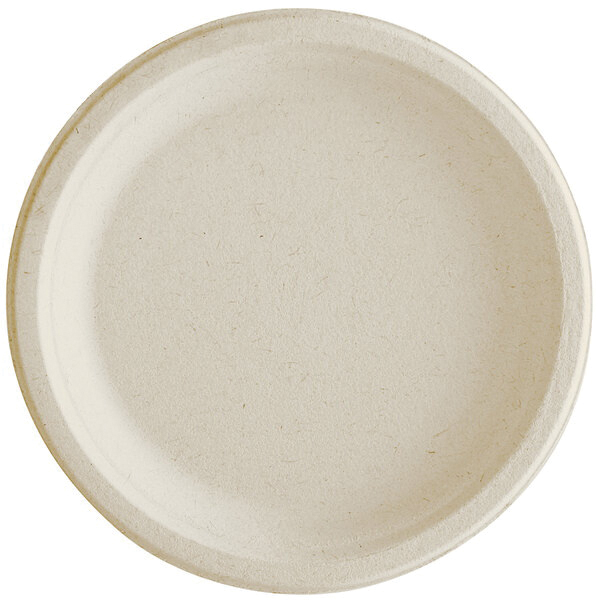 433472 9" COMPOSTABLE PLATE500 4/125 CS  NATURAL