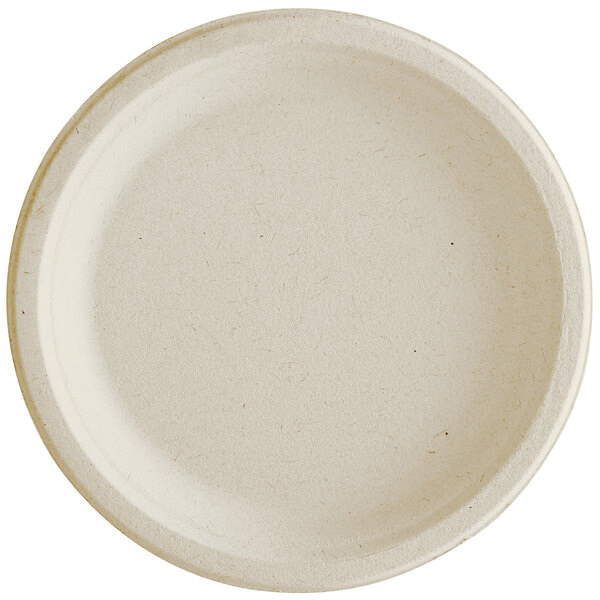 433474 6" COMPOSTABLE PLATE 1M 8/125CS  NATURAL