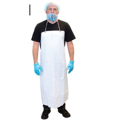 APRON/WHITE 35X45 VINYL 6DZ/CS DAV08-35X45WH S/0