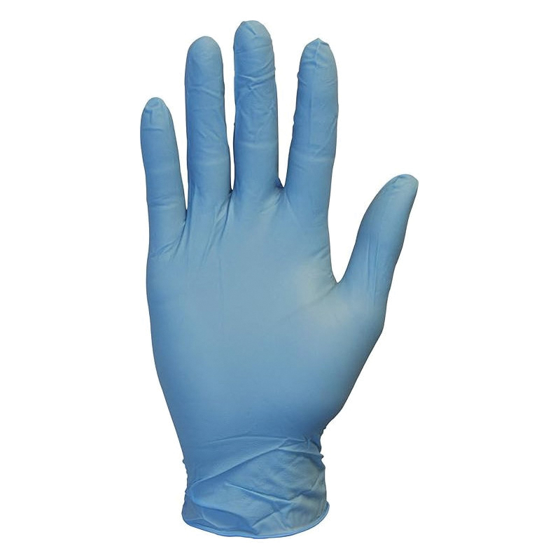 LG  Blue Nitrile Glove 10/100 3mil