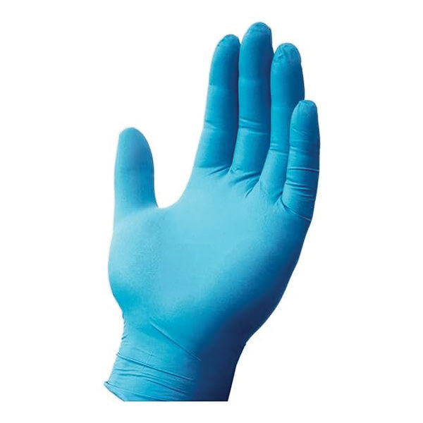 X-LARGE BLUE POWDER FREE 4MIL NITRILE GLOVES 10/100/CS