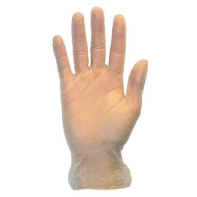 XXL CLEAR POWDER FREE VINYL GLOVE 1M 10/100/CS