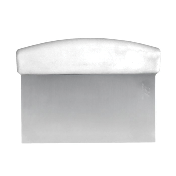DOUGH CUTTER SCRAPER 6X4 SS W/ PLASTIC HANDLE - EA