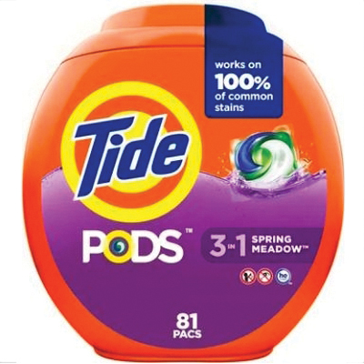 09166  Tide Pod Laundry Detergent, 4/76-count, Spring Meadow