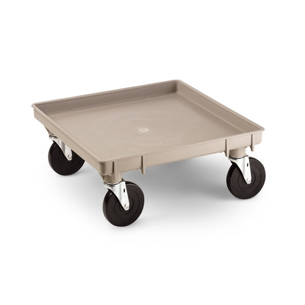 1697 DOLLY DISHWASHER RACK RACK MASTER 21X21 BEIGE EA