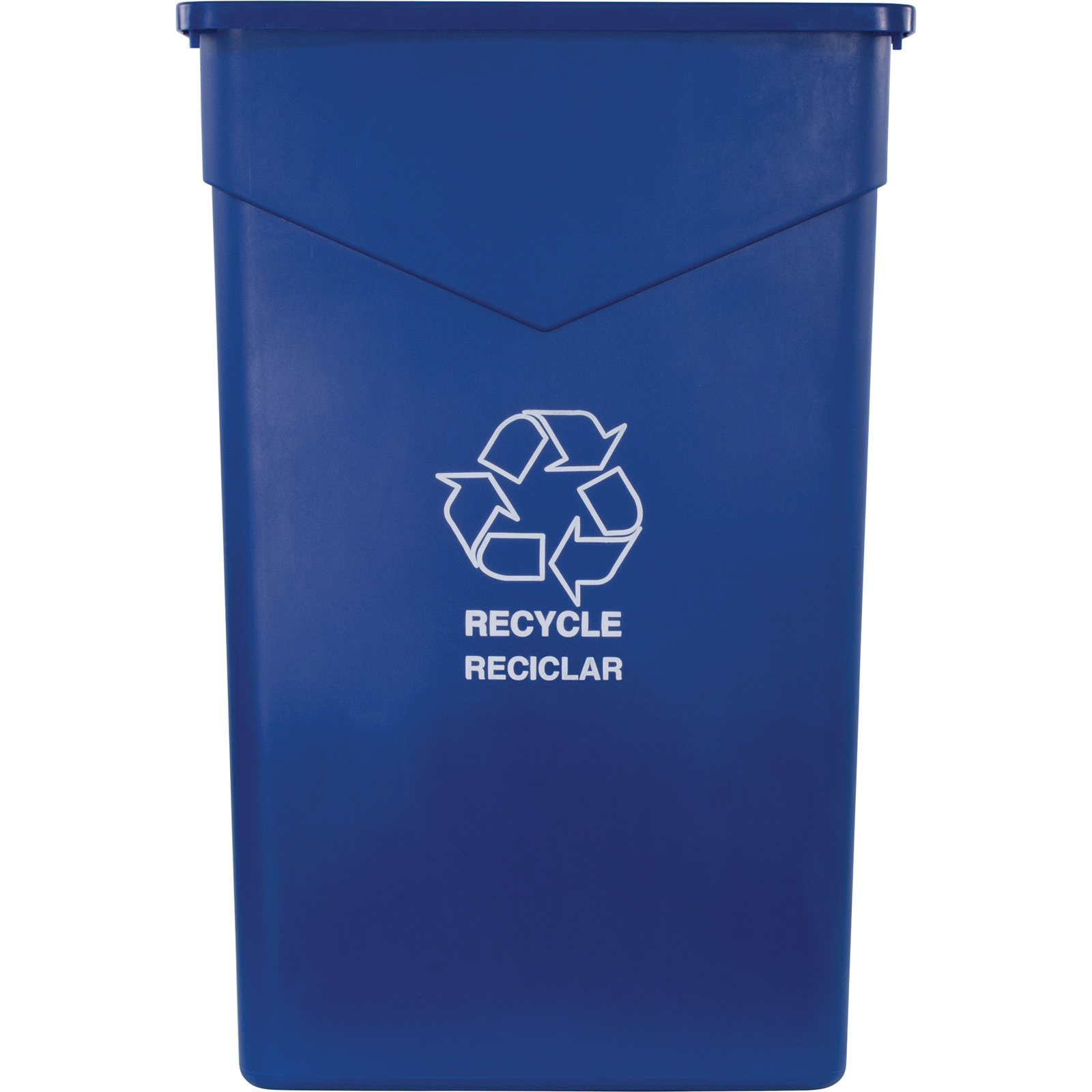 WASTE CONTAINER 23GAL BLUE RECSLIM JIM RECT HD EA STCK