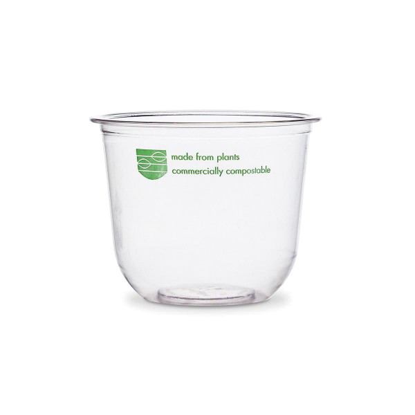 12oz CLR PLA BELLA POT 1M/CS COMPOSTABLE