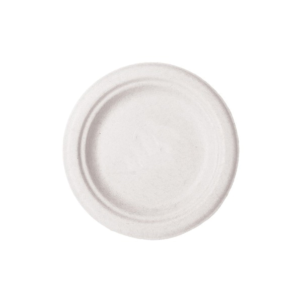 WH-06 6" MOLDED FIBER PLATE 1000/CS WHITE PFAS FREE