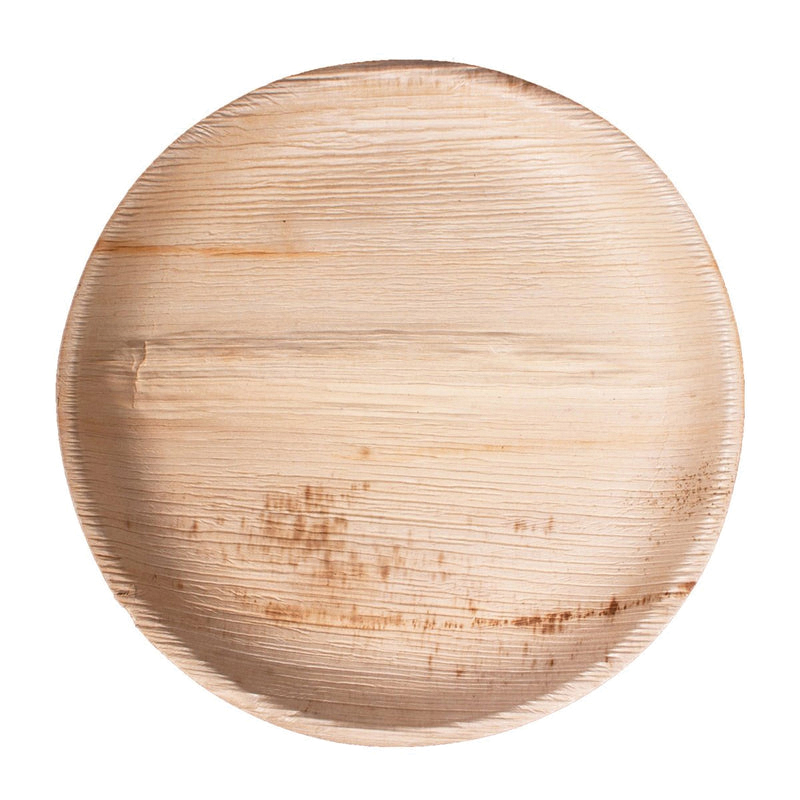 01-01-24B 9" Palm Leaf Round Plate 300/cs