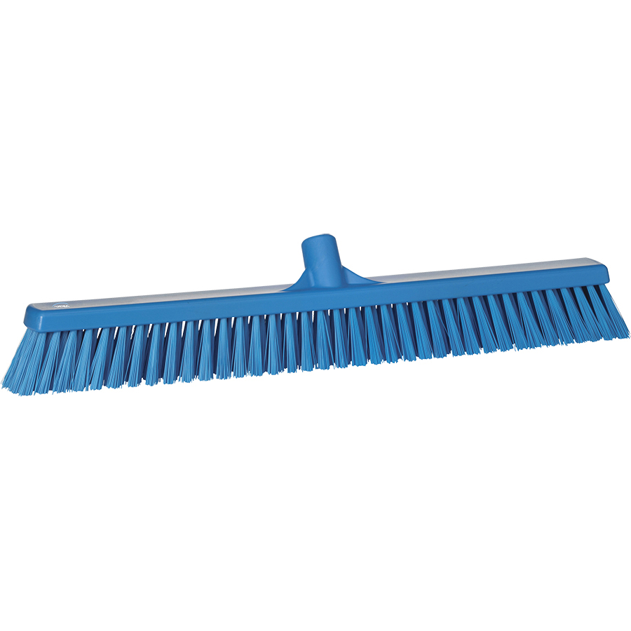 31943 24" PUSH BROOM BLUE EA SOFT/STIFF