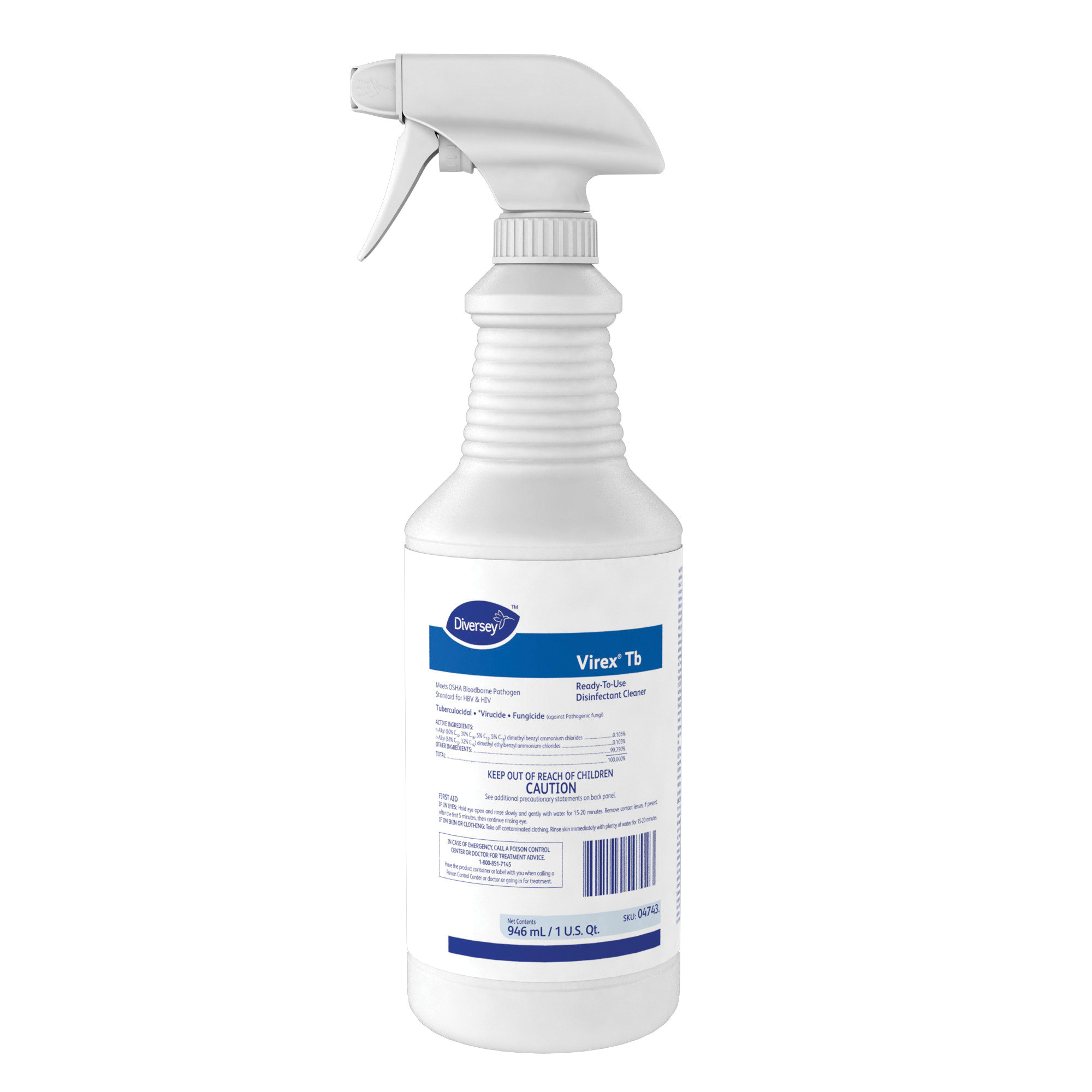 04743 TB DISINFECTANT CLEANER12/32OZ LEMON SCENT