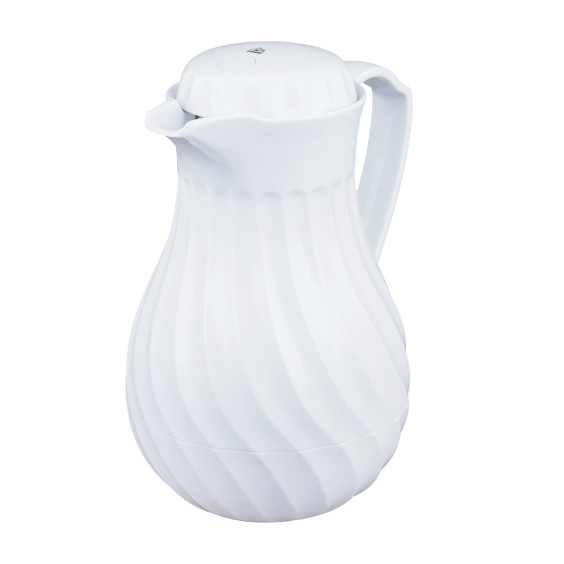 BEVERAGE SERVER 42OZ SWIRL SERVE WHITE - EA