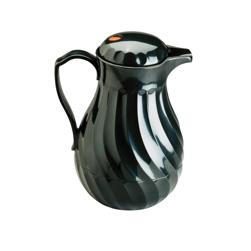 BEVERAGE SERVER 42OZ SWIRL SERVE BLACK - EA