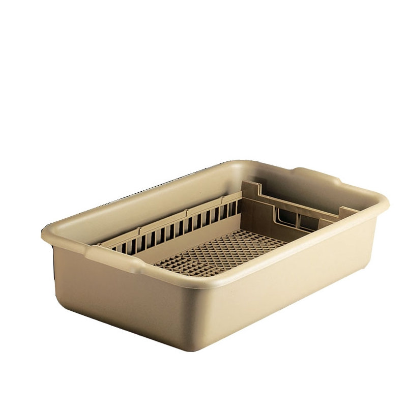 52827 FLATWARE RACK HALF RACK SOAK TUB BEIGE - EA -