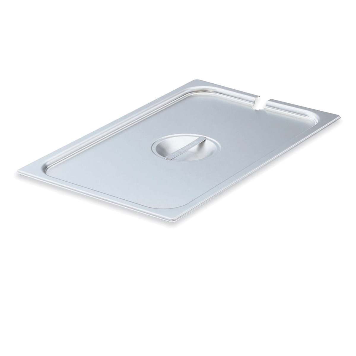 STEAM TABLE PAN COVER FULL SIZE SS SUPER V - FLAT SLOTTED - EA