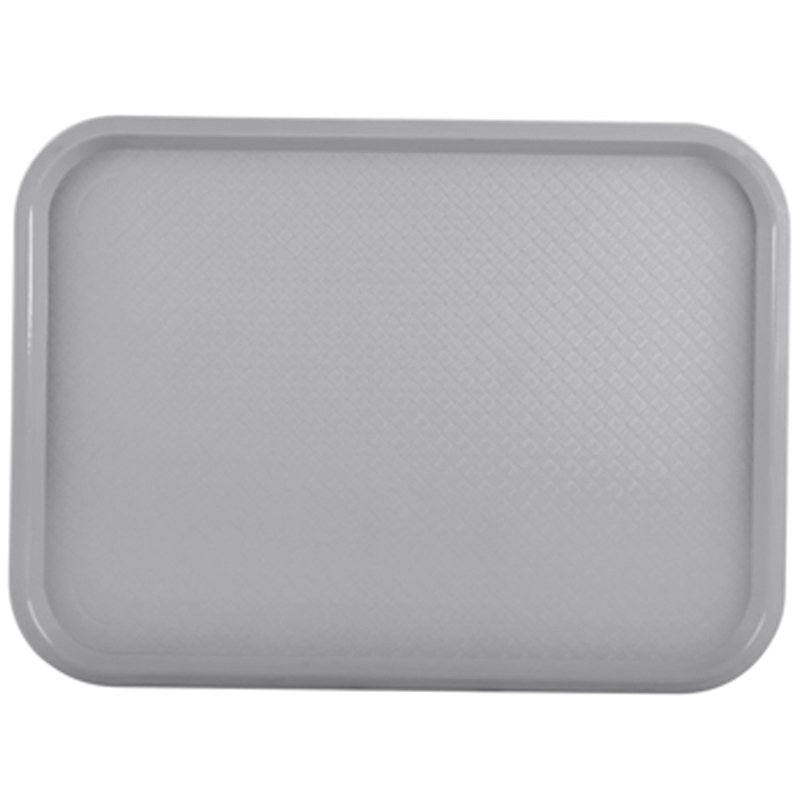 86115 FAST FOOD TRAY 12X16 POLYPRO GRAY - 24/CS S/O