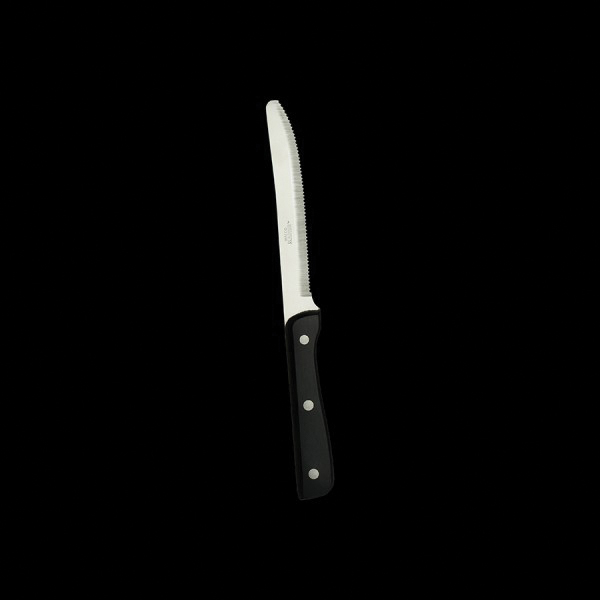 WL980527 STEAK KNIFE 5" HEAVY DUTY FULL TANG BLACK HANDLE DZ