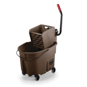 7580-88 BRWN 35QT BUCKET WRNGRSIDE-PRESS COMBO