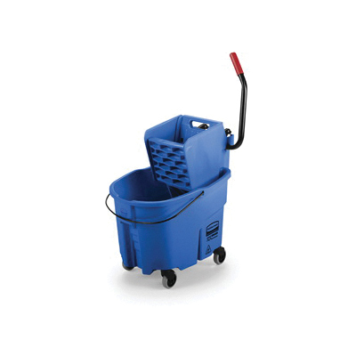 FG758888BLUE Side Press Bucket Wringer Combo 35QT, Blue, WaveBrake